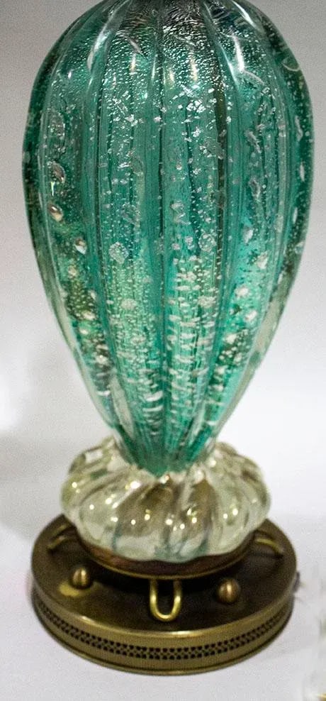 Vintage 1950's Murano Barovier & Toso Iridized Lamp - 2