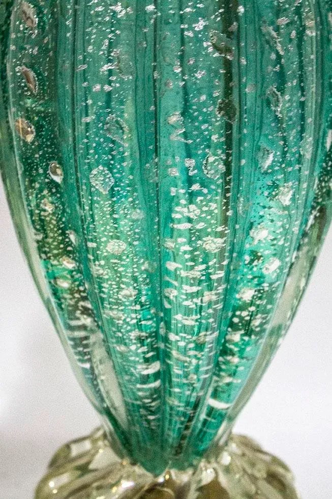 Vintage 1950's Murano Barovier & Toso Iridized Lamp - 3