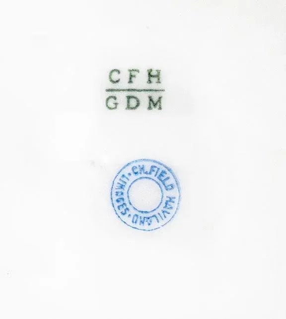 Vintage Haviland Limoges Fish Platter Set - 13 Pcs - Mediterranean Scenes - 13