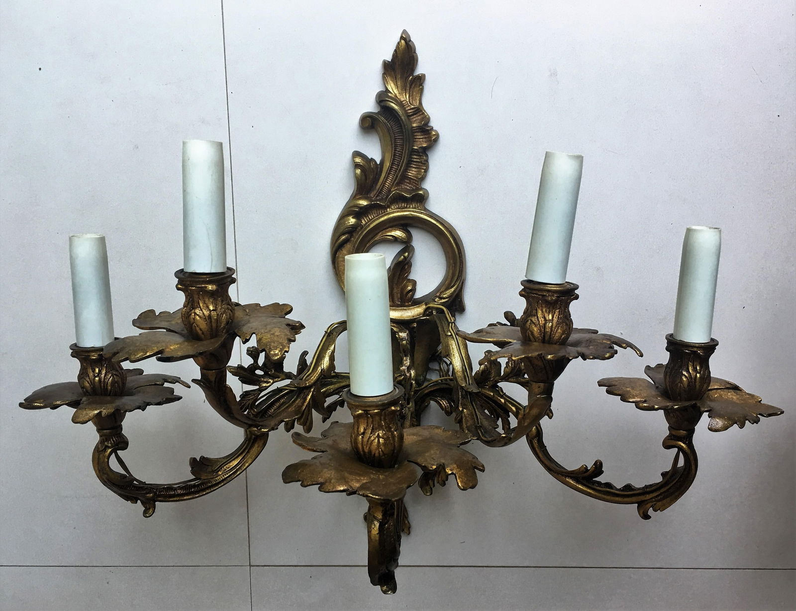 French 19th Century Gilded Bronze Wall Sconces - 2