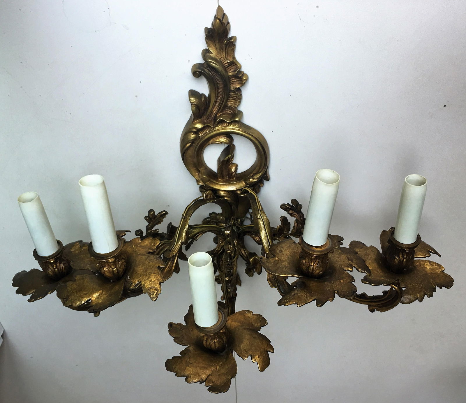 French 19th Century Gilded Bronze Wall Sconces - 6