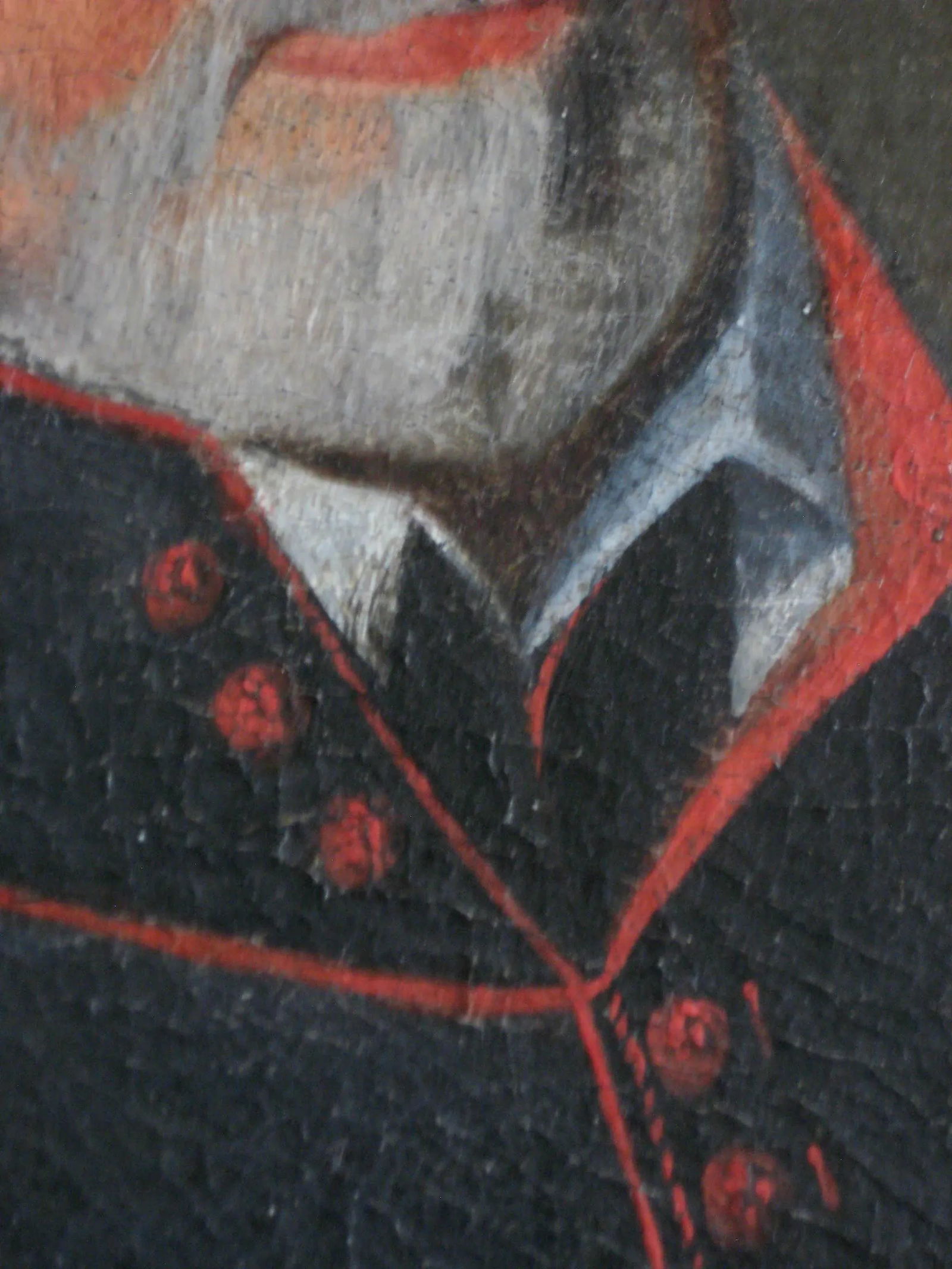 Antique Male Portrait Oil Painting with Bishop Coat of Arms - 6