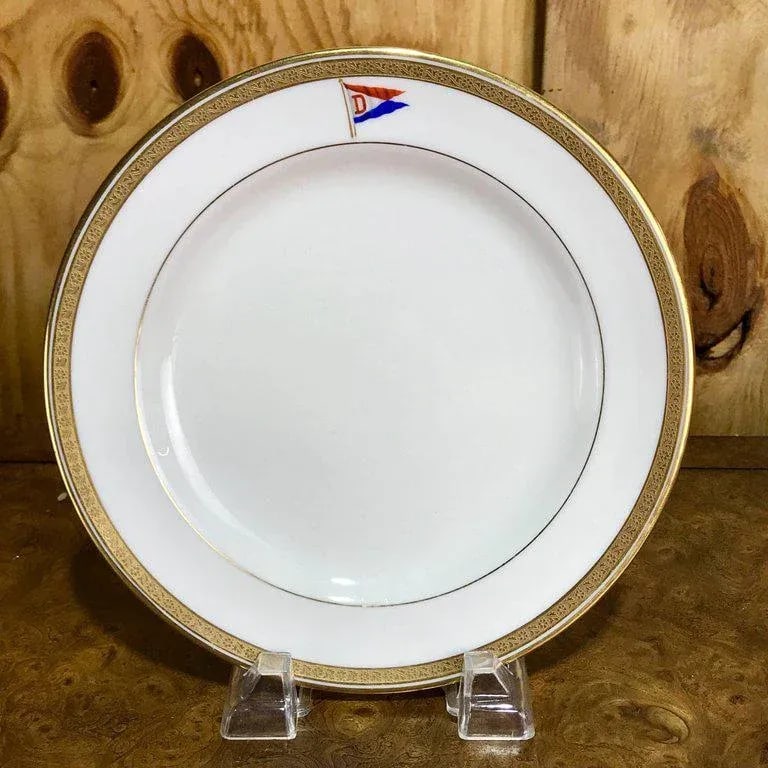 Cauldon First Class Steamship or Yacht Dessert Plates - Set of 12 - 2