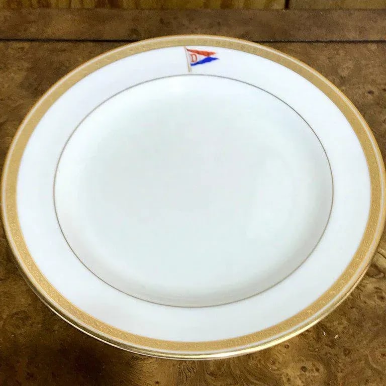 Cauldon First Class Steamship or Yacht Dessert Plates - Set of 12 - 3