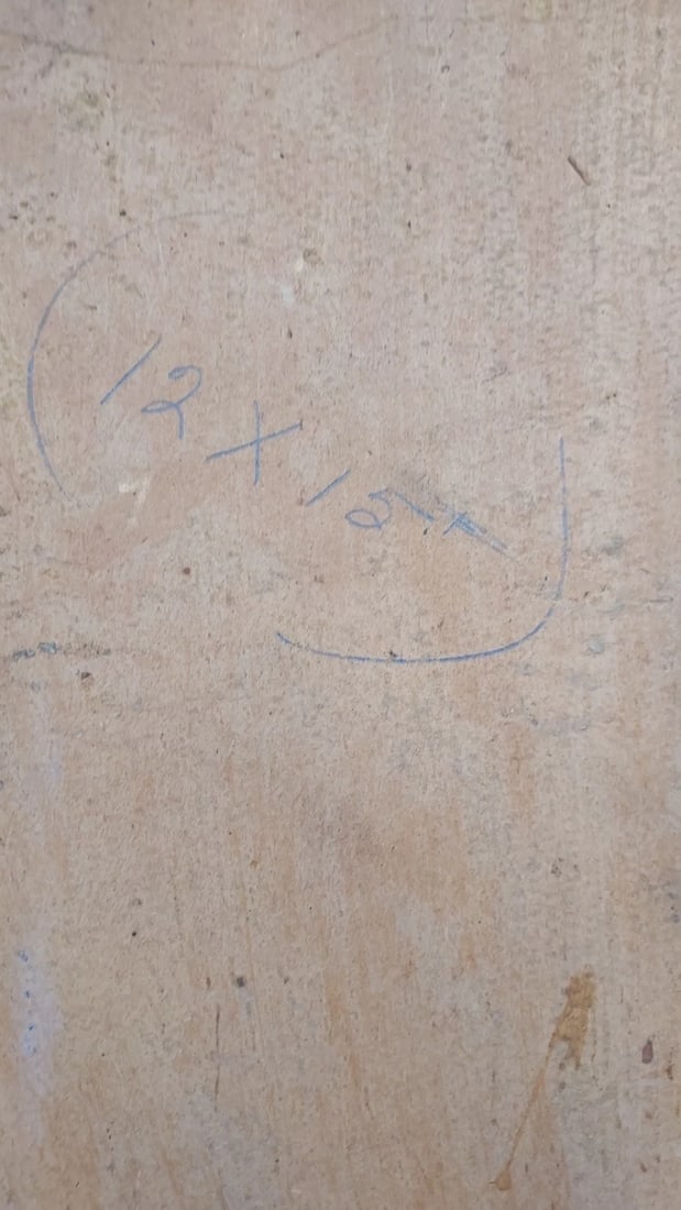 Street oil painting on Board Venice 1920 signed Hugh Campell Christmas 1938 - 4