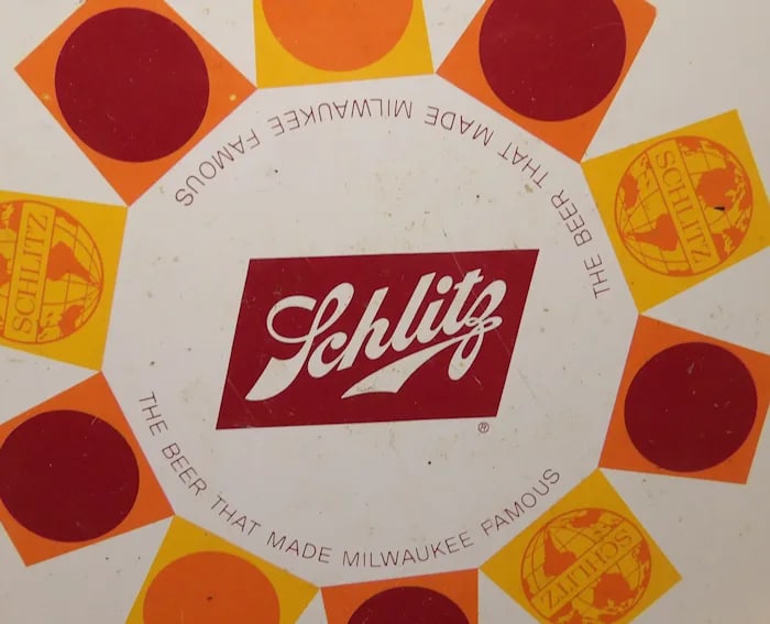 Vintage 1968 Schlitz Beer Tray - 3