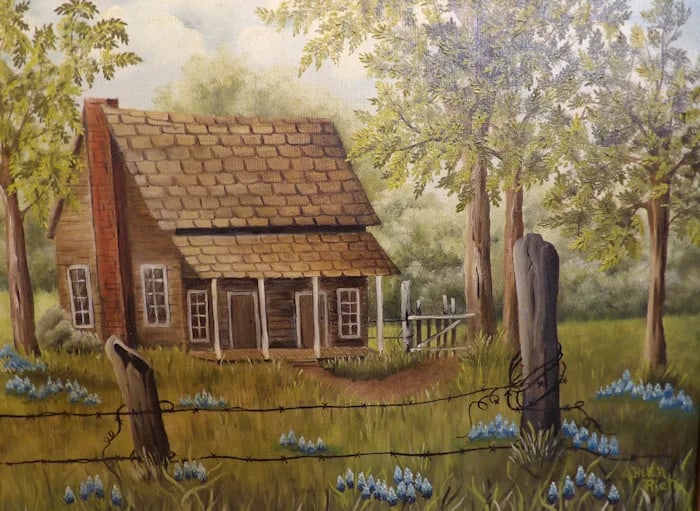 Grandad’s Home Van Alystene Tx 1800’s Artwork - 2