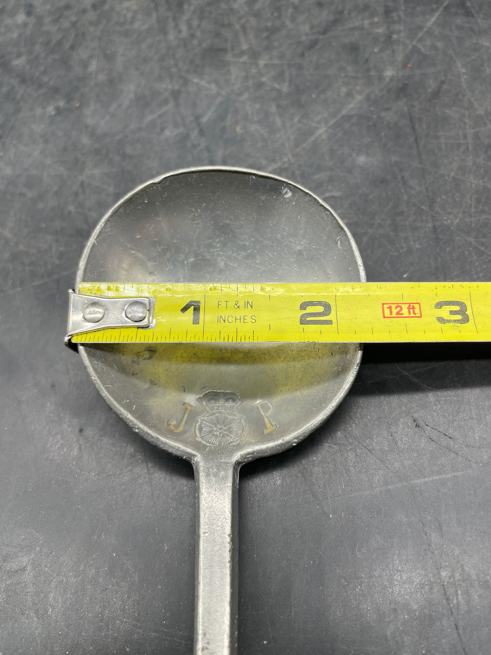 RARE Antique C 1700 Pewter slip top Spoon Maker Marks Ghent Belgium - 7