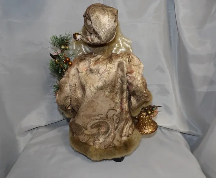 Vintage 17” Santa Bell Tree Decoration - 3