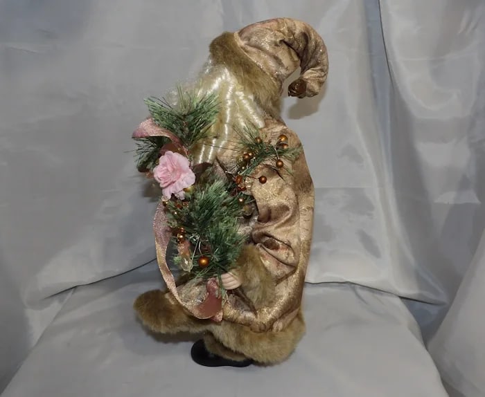 Vintage 17” Santa Bell Tree Decoration - 4