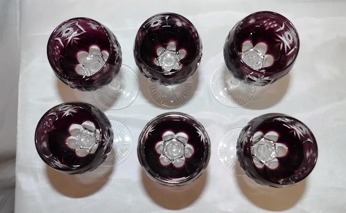 Nachtmann Traube Amethyst Liqueur Glasses - 9