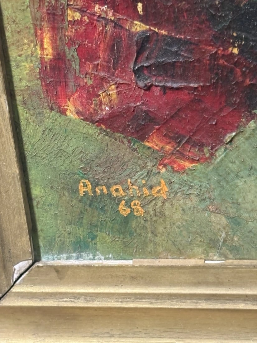 1968 Anahid Oil On Canvas Still Life Painting - 3