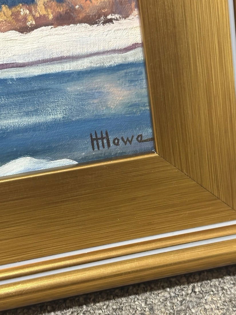 Harry Hambro Howe Oil On Board Landscape Painting - 3