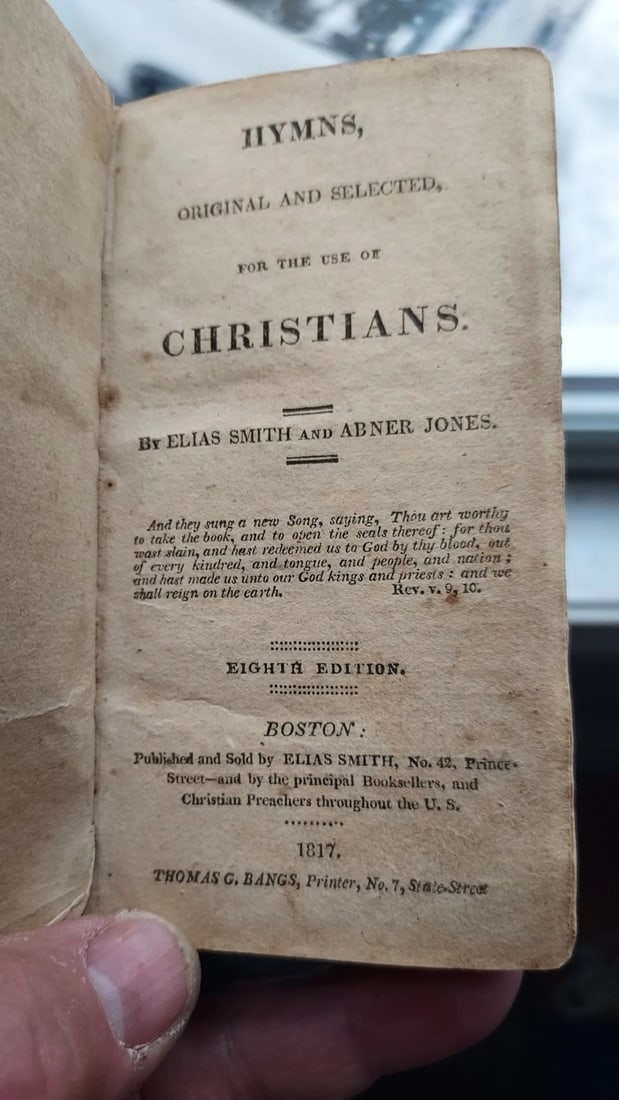 Bible 1817 CHRISTIAN HYMNS Pocket reference To Independence - 2