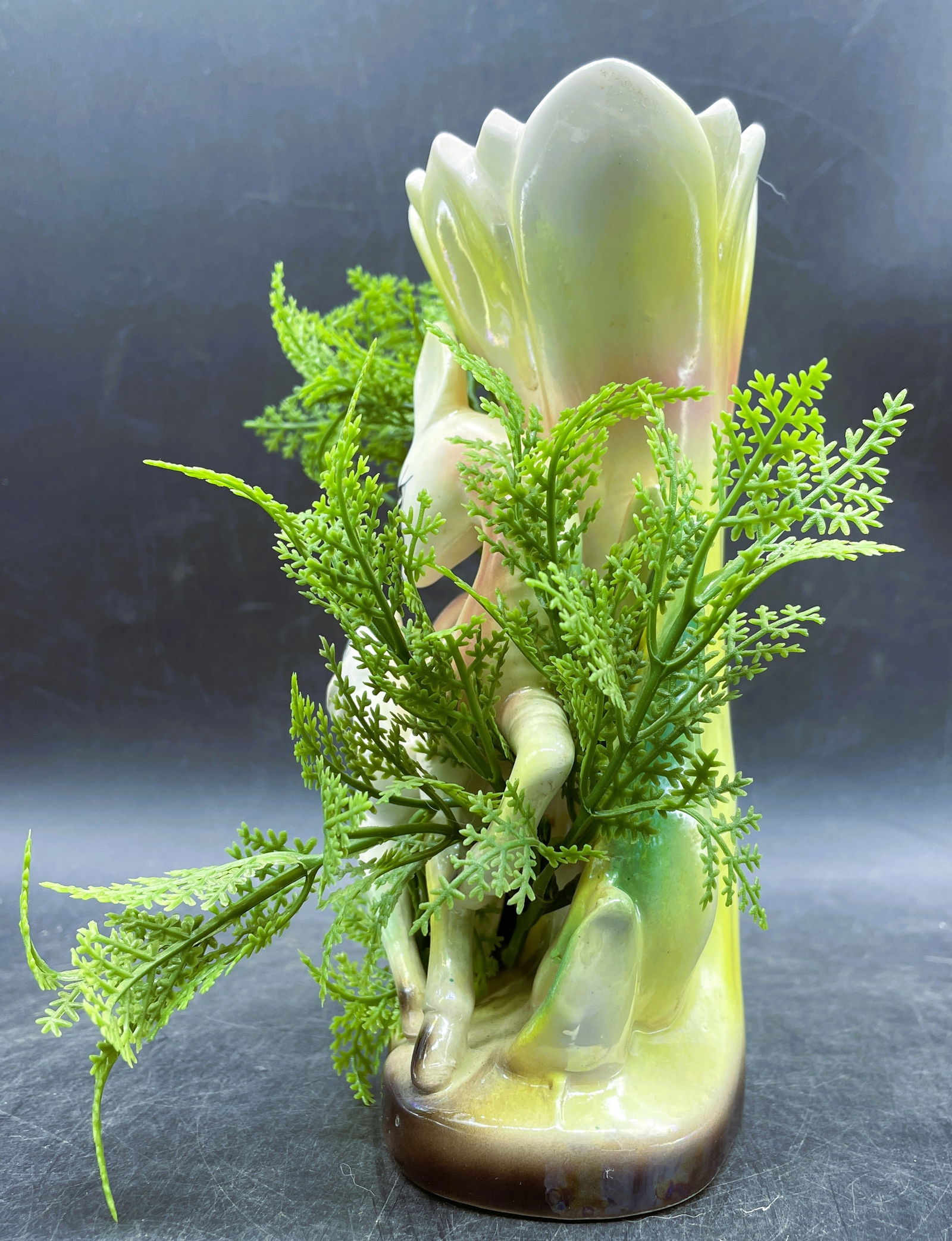 MidCentury Deer and Fawn Planter Japan - 3