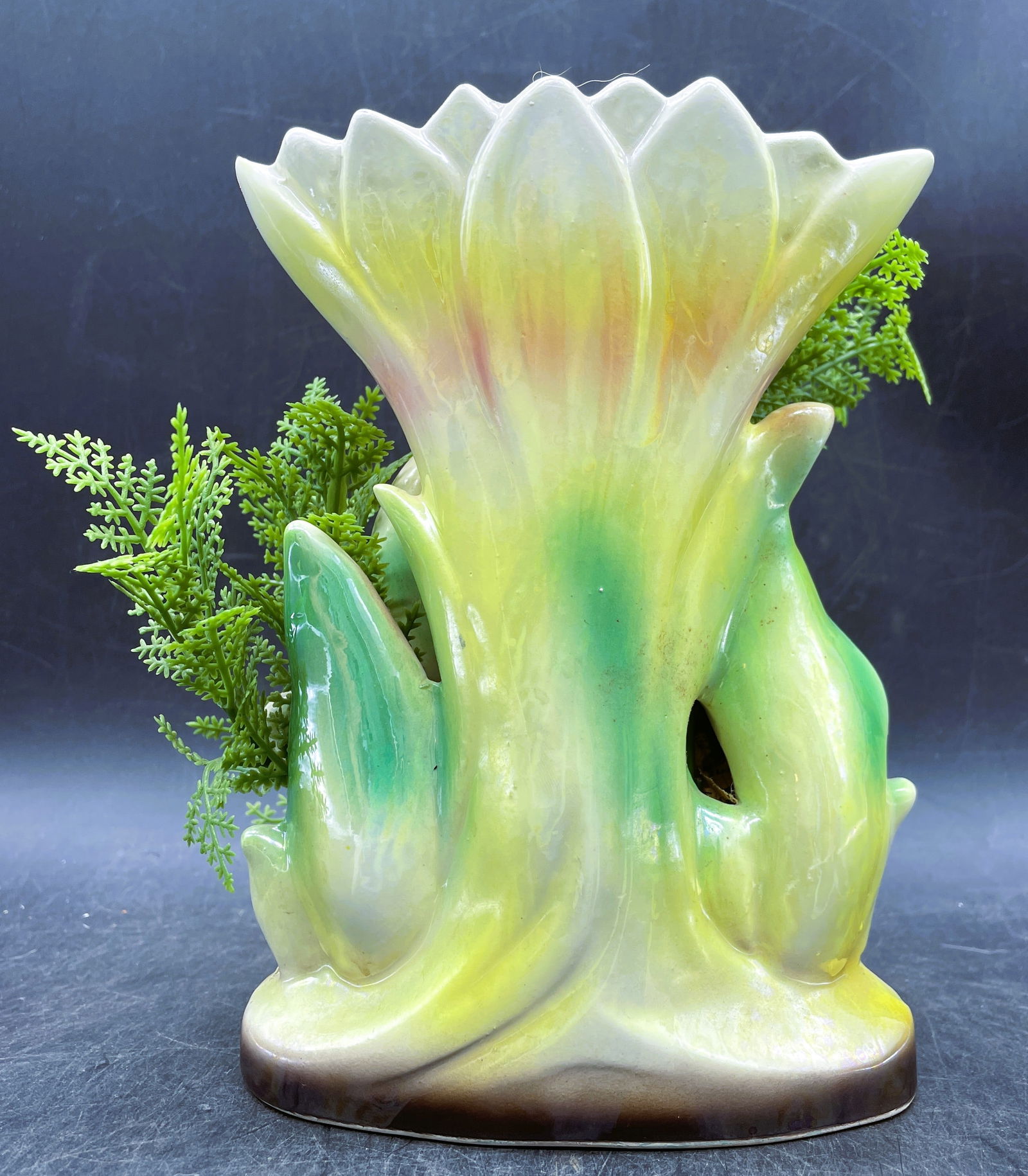 MidCentury Deer and Fawn Planter Japan - 4