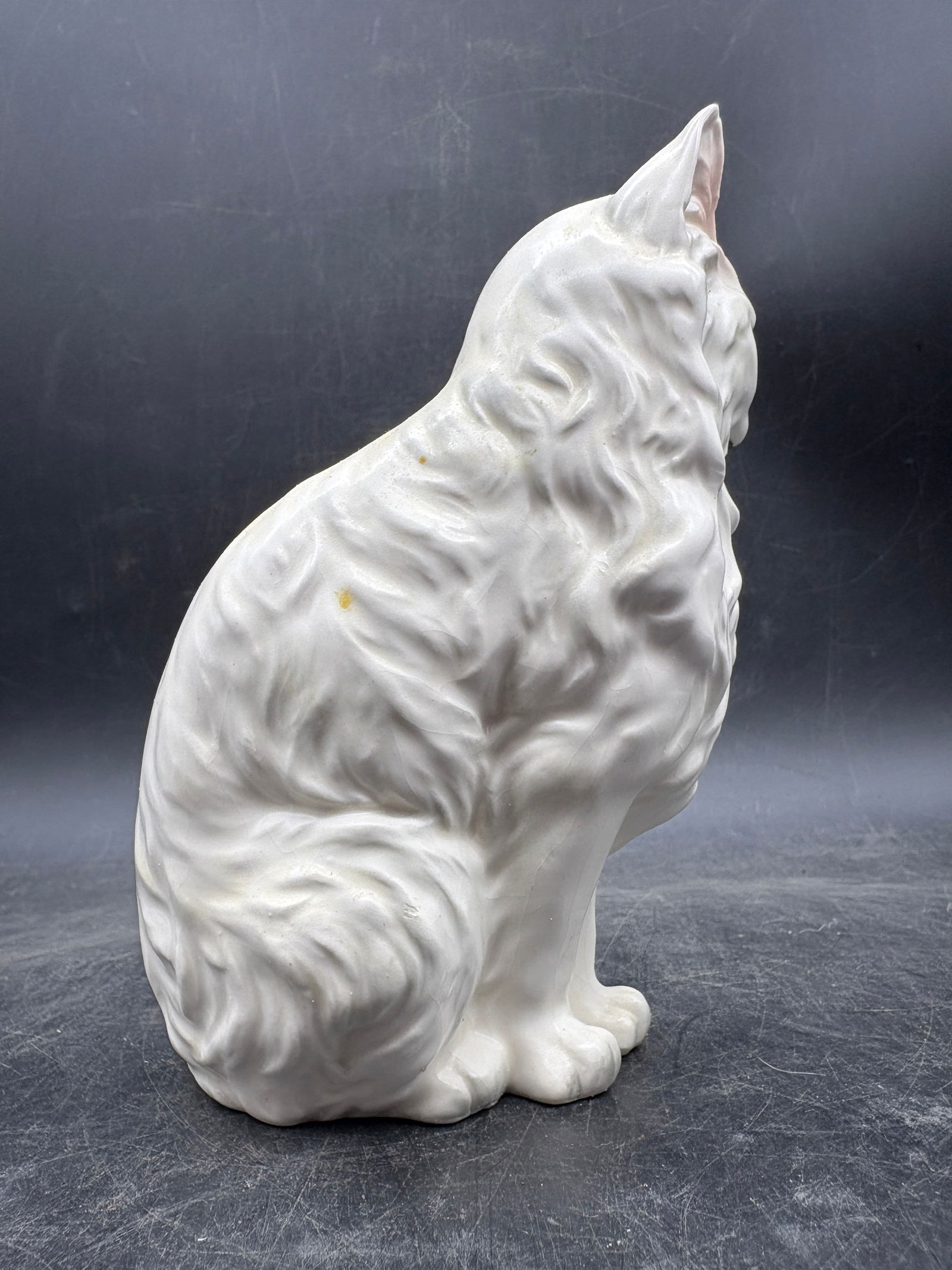 Vintage Lefton Porcelain White Persian Cat Figurine Japan - 5