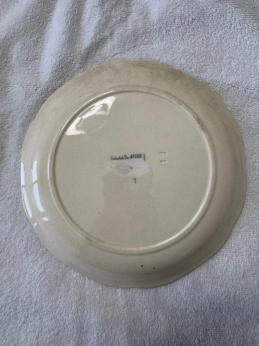 Majolica Rabbit Plate - 2