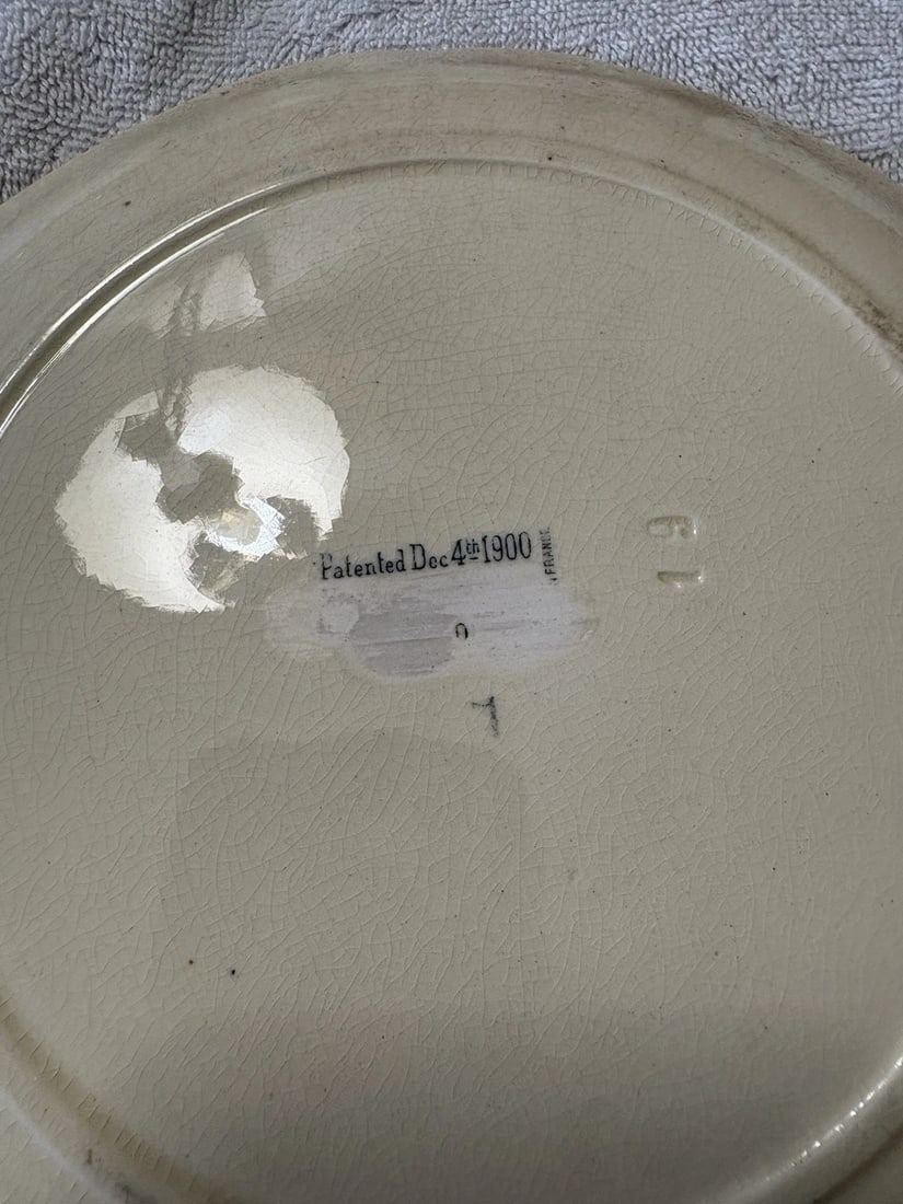 Majolica Rabbit Plate - 3