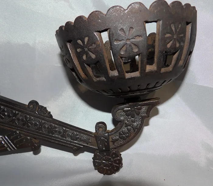 Antique English Cast Iron Stand - 3