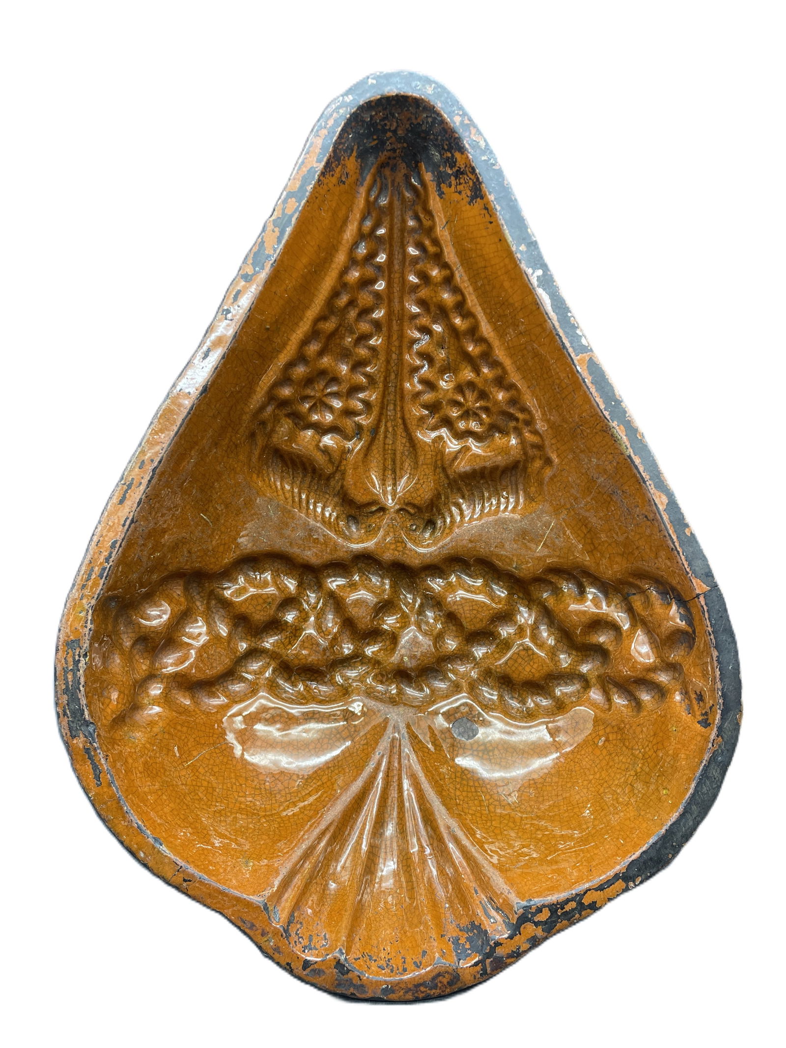 Early 19th CenturyRedware Baking Cooking Pudding Form Mold - 2