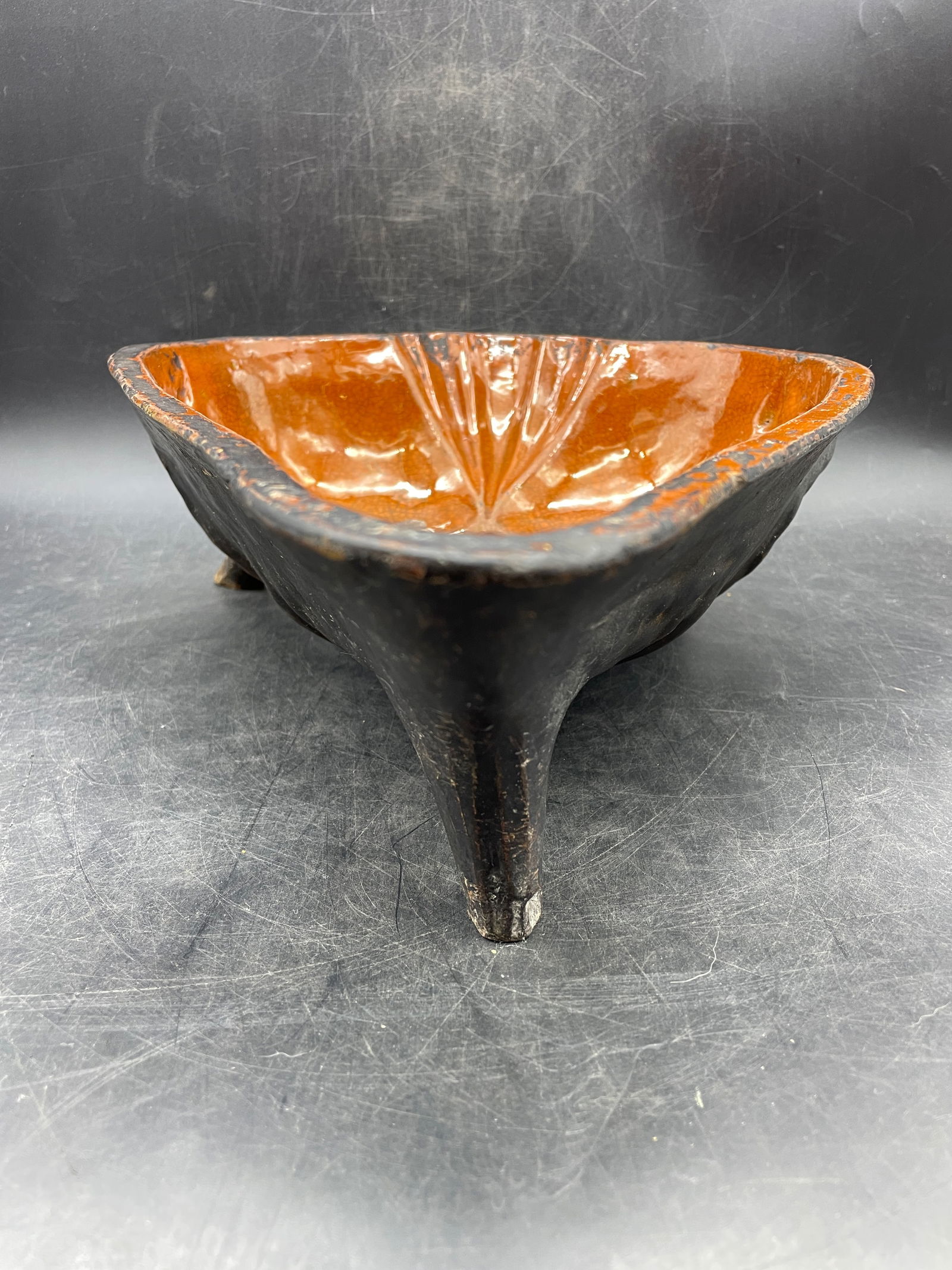 Early 19th CenturyRedware Baking Cooking Pudding Form Mold - 3