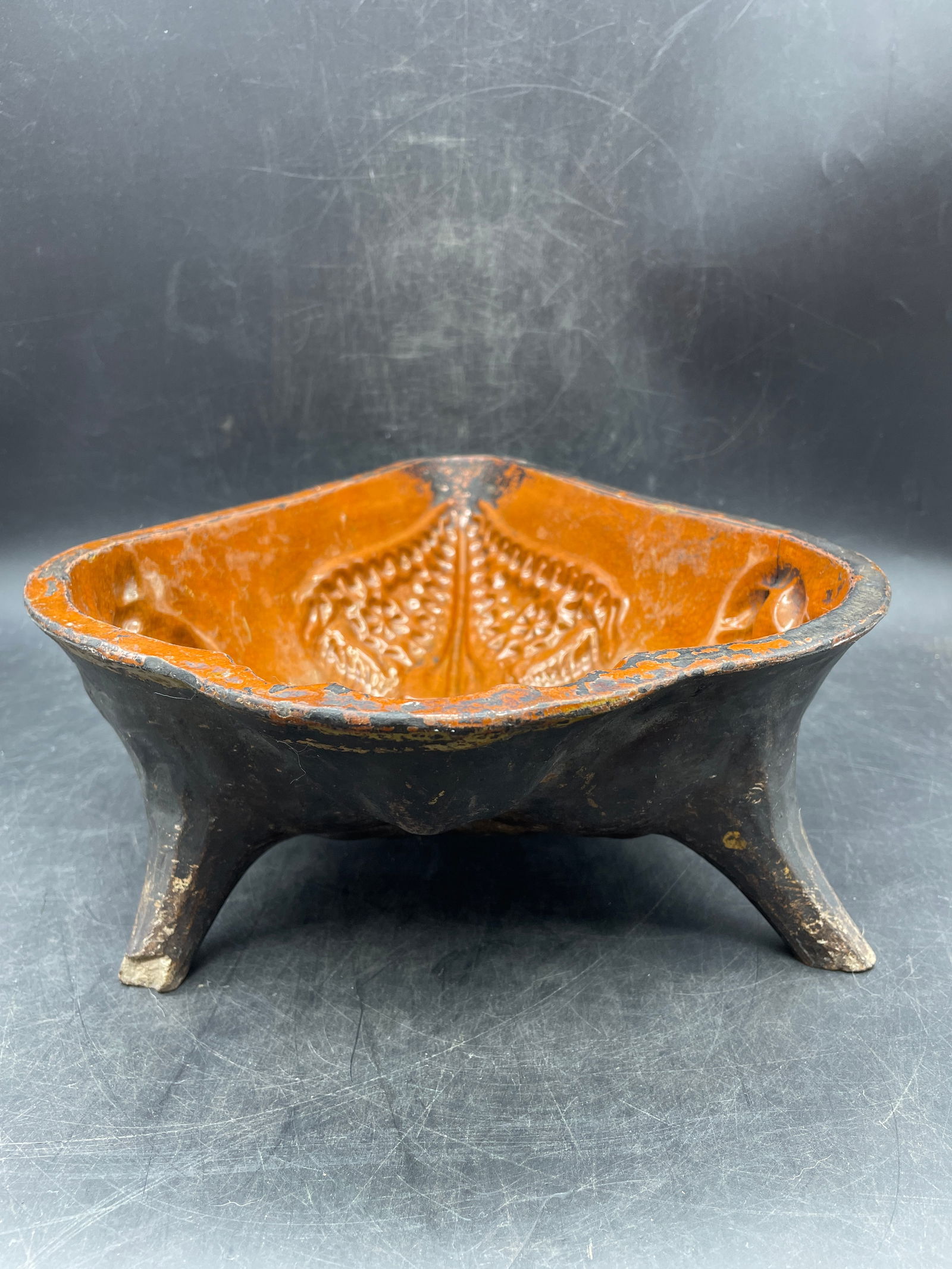 Early 19th CenturyRedware Baking Cooking Pudding Form Mold - 7