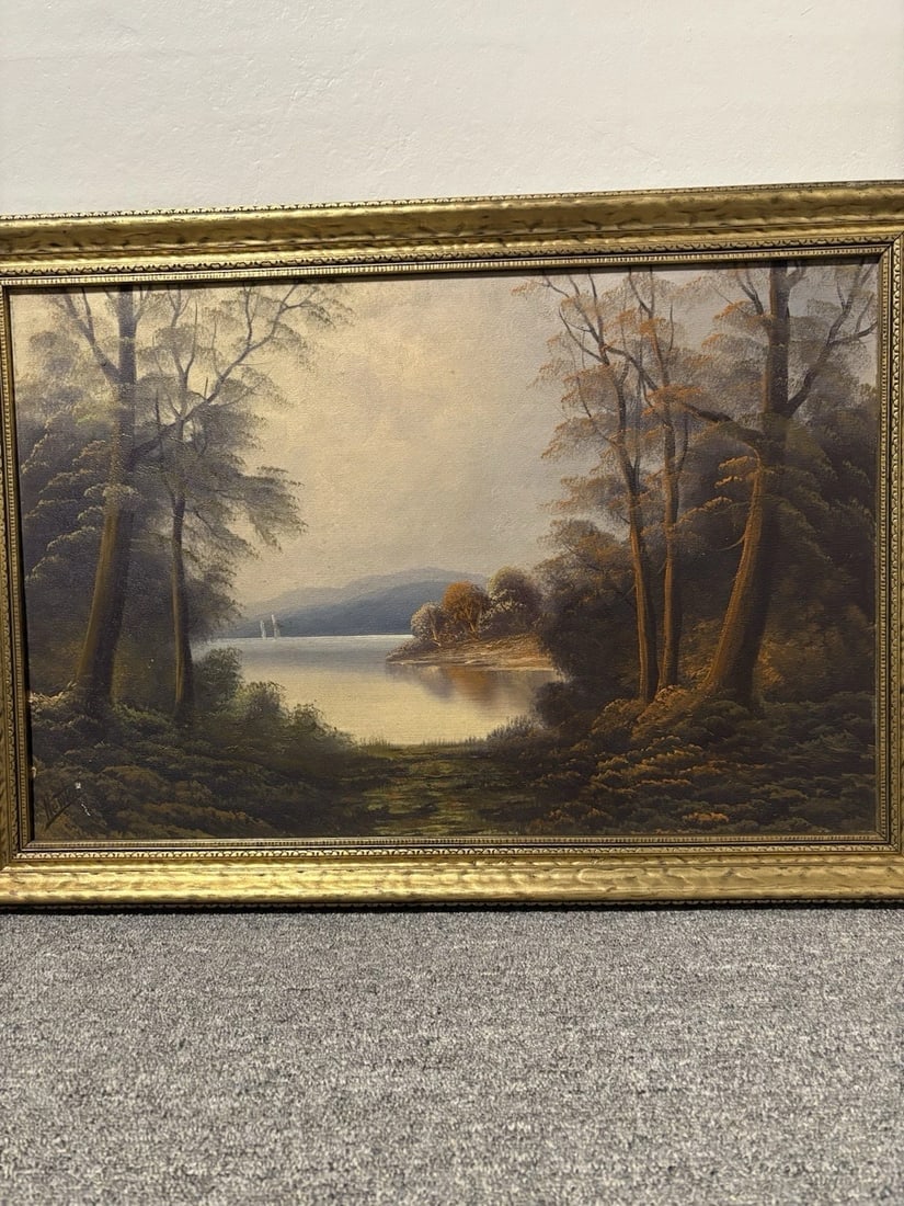 1930’s Dean Newton Oil On Board Landscape Painting - 2