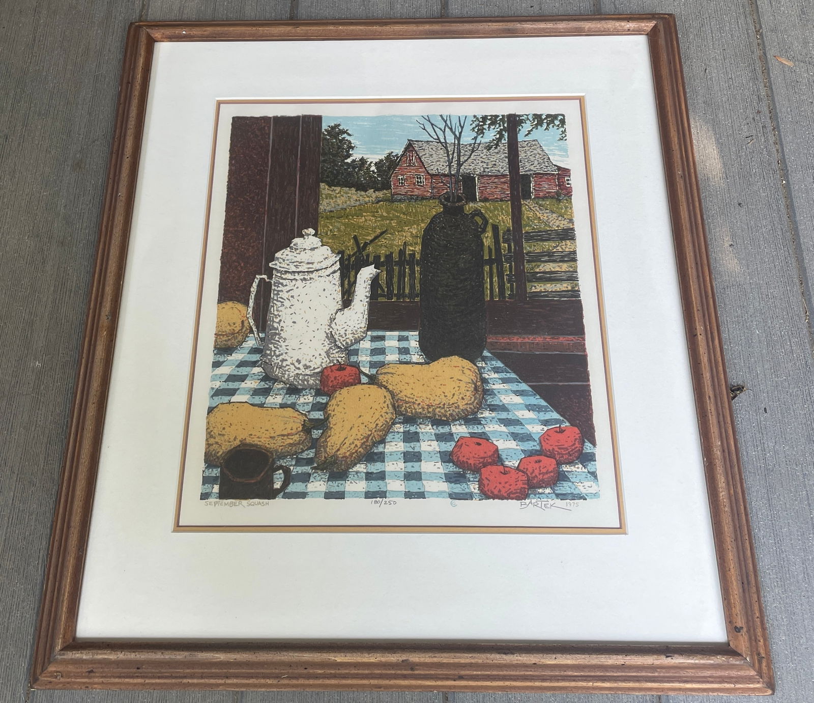 TOM BARTEK SERIGRAPH SUMMER SQUASH 1975 - 3