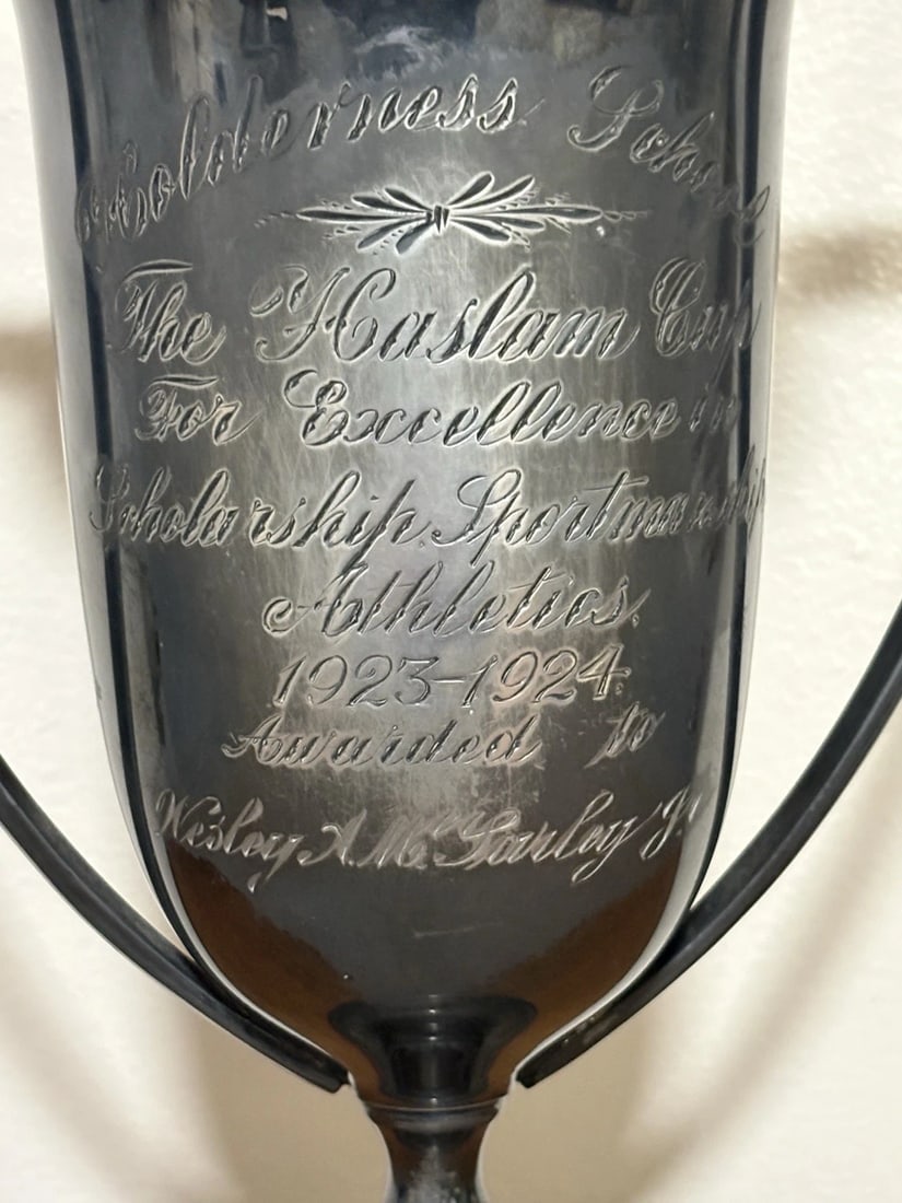 1924 Holderness School Athletic Loving Cup Trophy Plymouth Nh - 2