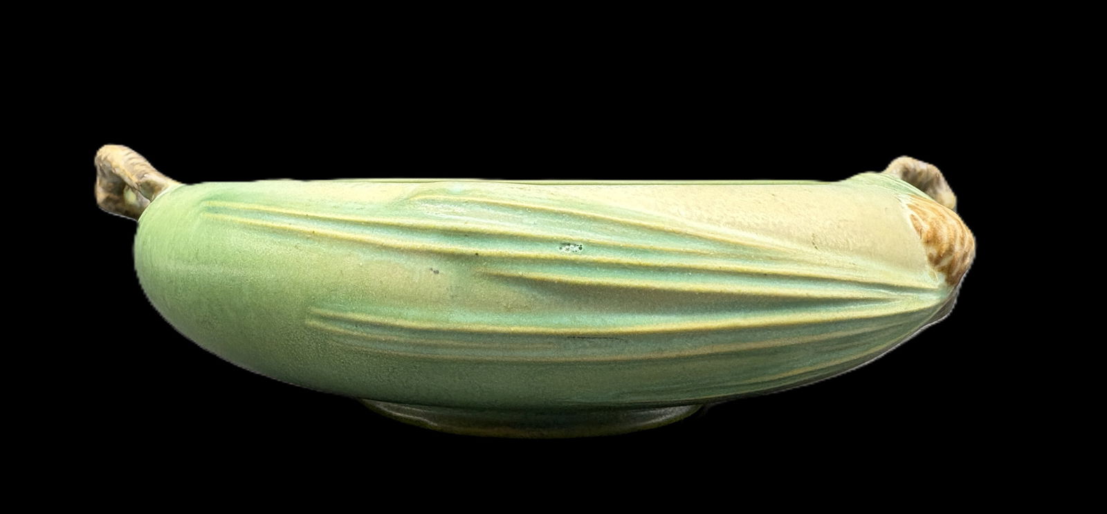 Roseville Pottery Pinecone Low Bowl HTF Form 354 - 3