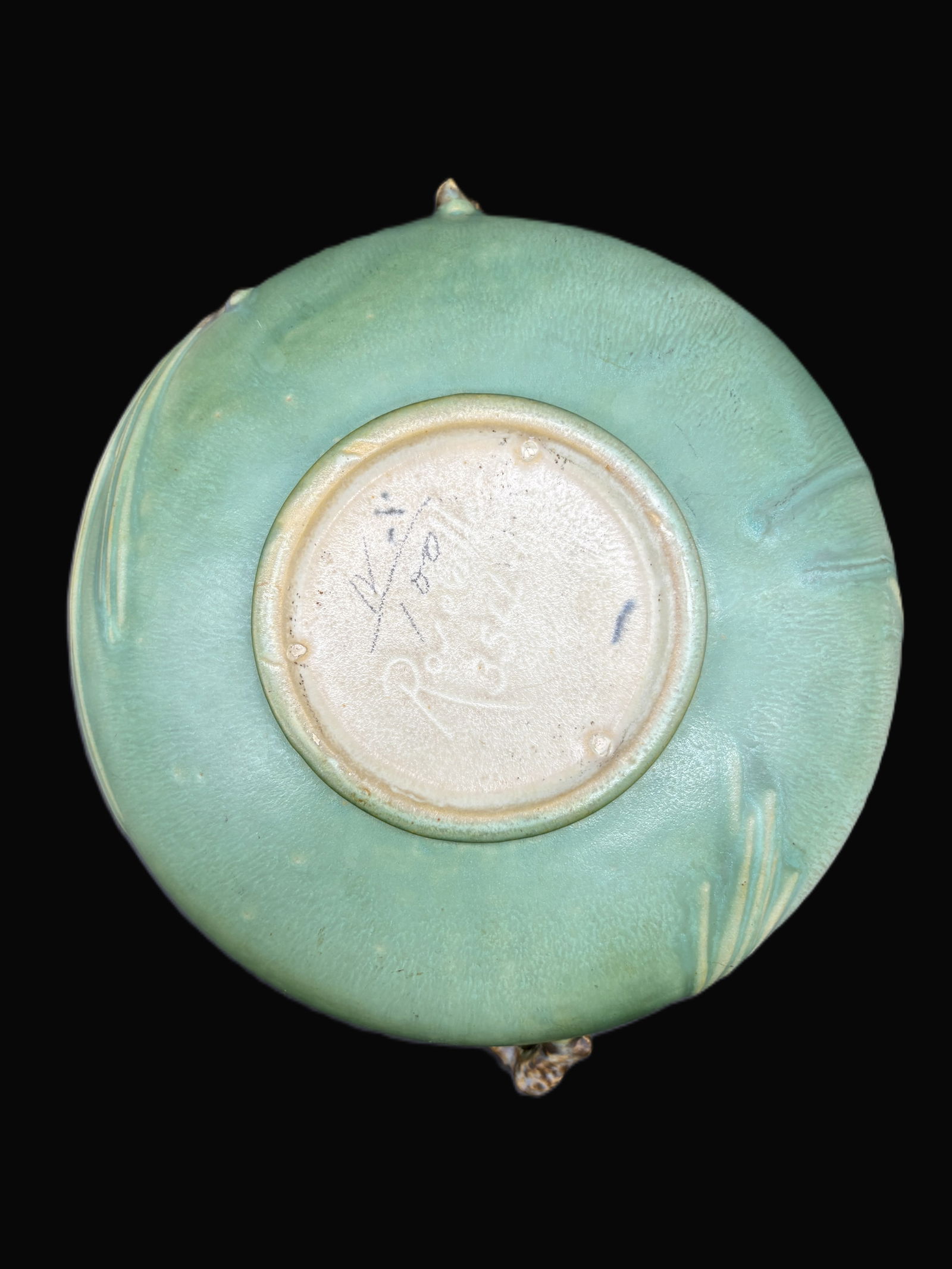 Roseville Pottery Pinecone Low Bowl HTF Form 354 - 5