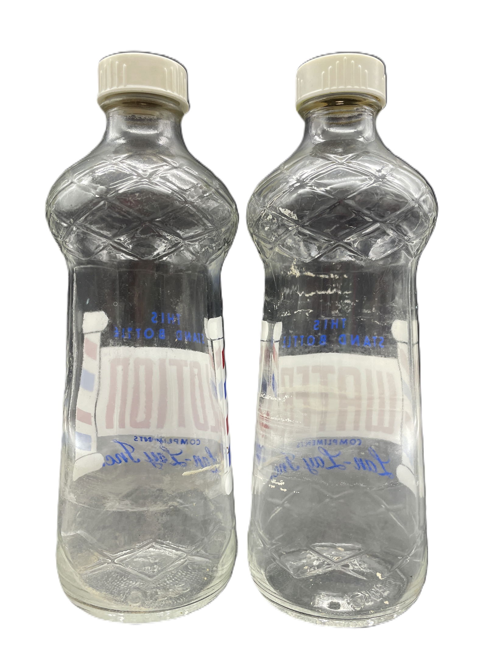 2 DURAGLASS THIS STAND BOTTLES WATER & LOTION COMPLIMENTS LAN-LAY INC - 4