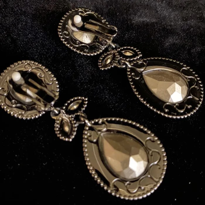 Retired Brighton Raindrops Clip Earrings - 2