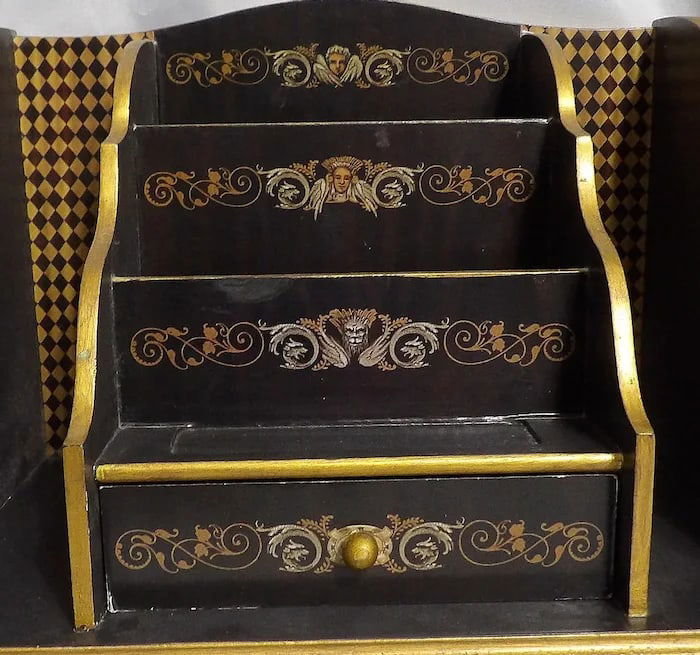 Vintage Ornate Desk Organizer Drawer - 2