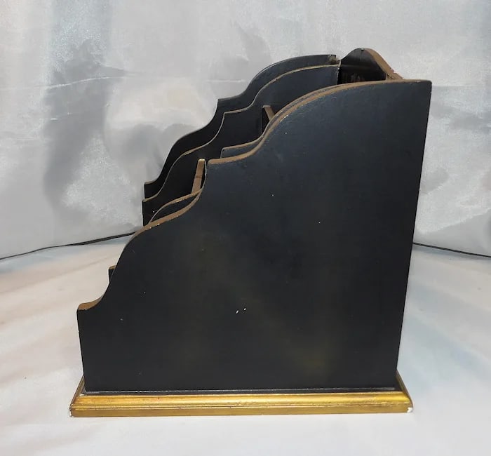 Vintage Ornate Desk Organizer Drawer - 5