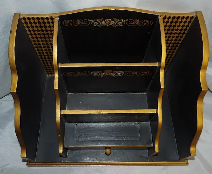 Vintage Ornate Desk Organizer Drawer - 6