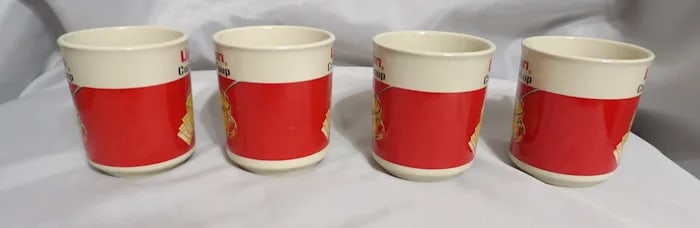 Set 4 Vintage Lipton Cup-A-Soup Mugs - 4