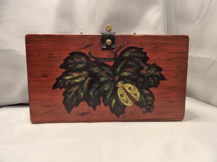 Vintage 1962 Enid Collins Wood Box - 9