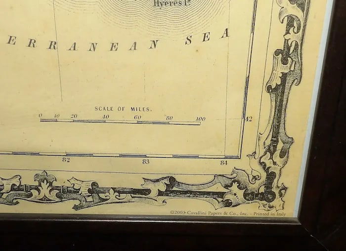 Print Antique French Map Cavallini Print - 2