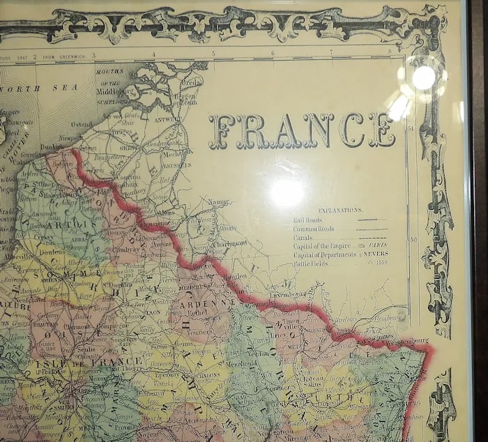 Print Antique French Map Cavallini Print - 4