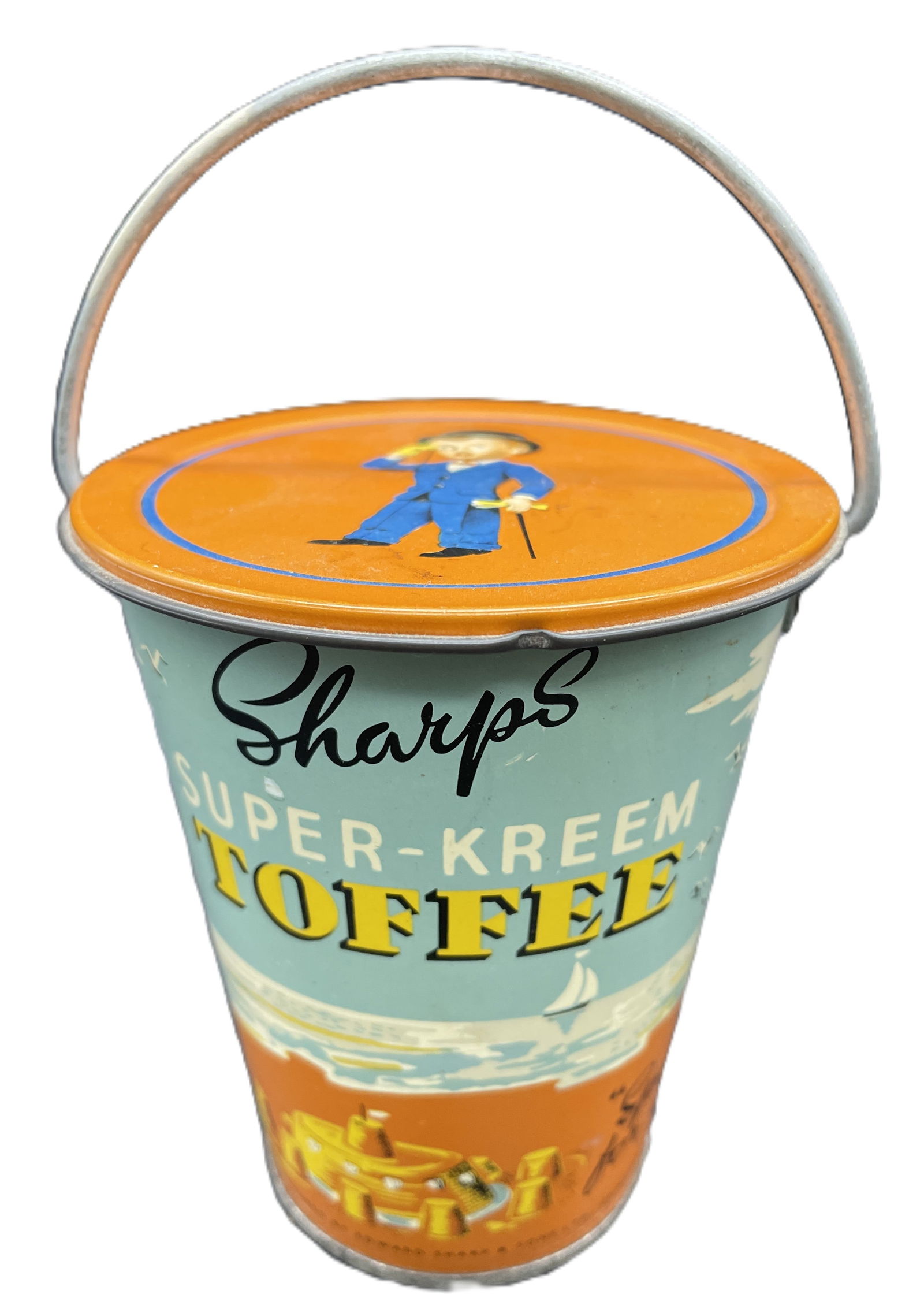 1920's Sharp's super-kreem toffee milk churn tin - 2