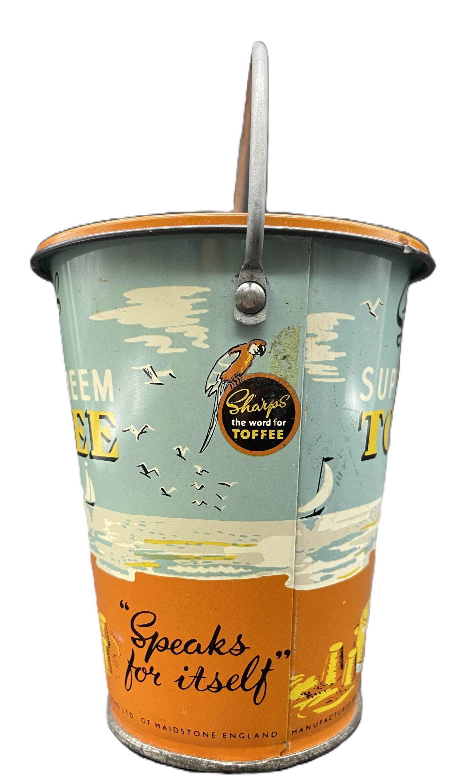 1920's Sharp's super-kreem toffee milk churn tin - 3