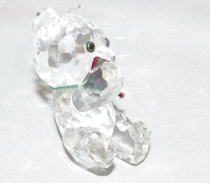 Swarovski Silver Crystal Kris Bear Figurine - 2
