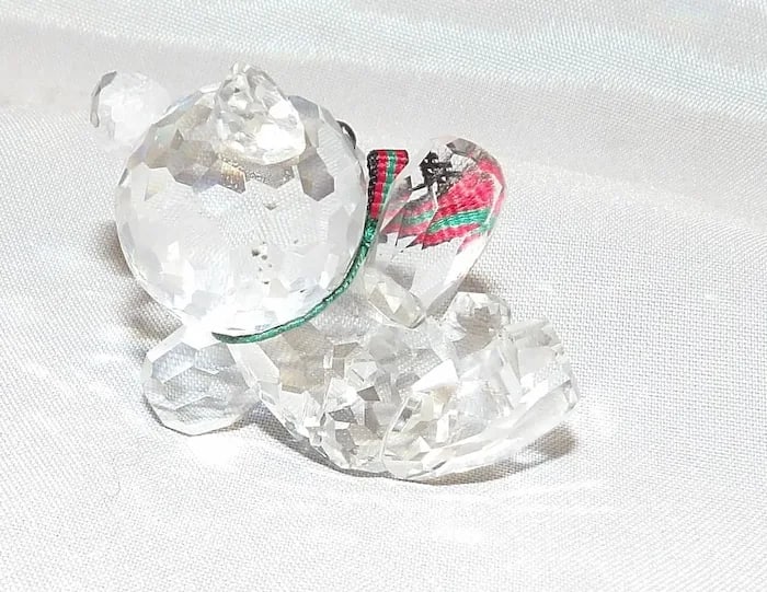 Swarovski Silver Crystal Kris Bear Figurine - 3