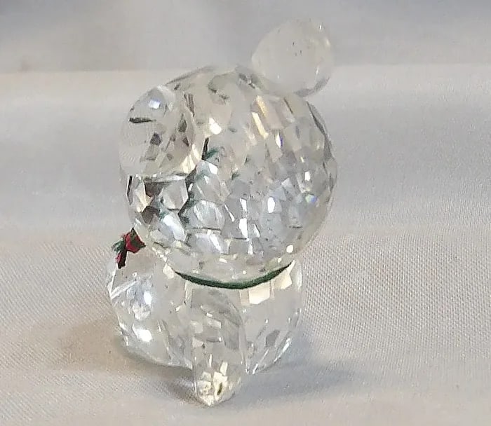 Swarovski Silver Crystal Kris Bear Figurine - 4