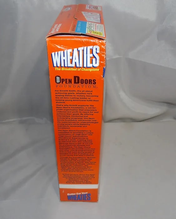 Wheaties NOS Full Box 1995 Emmitt Smith - 4