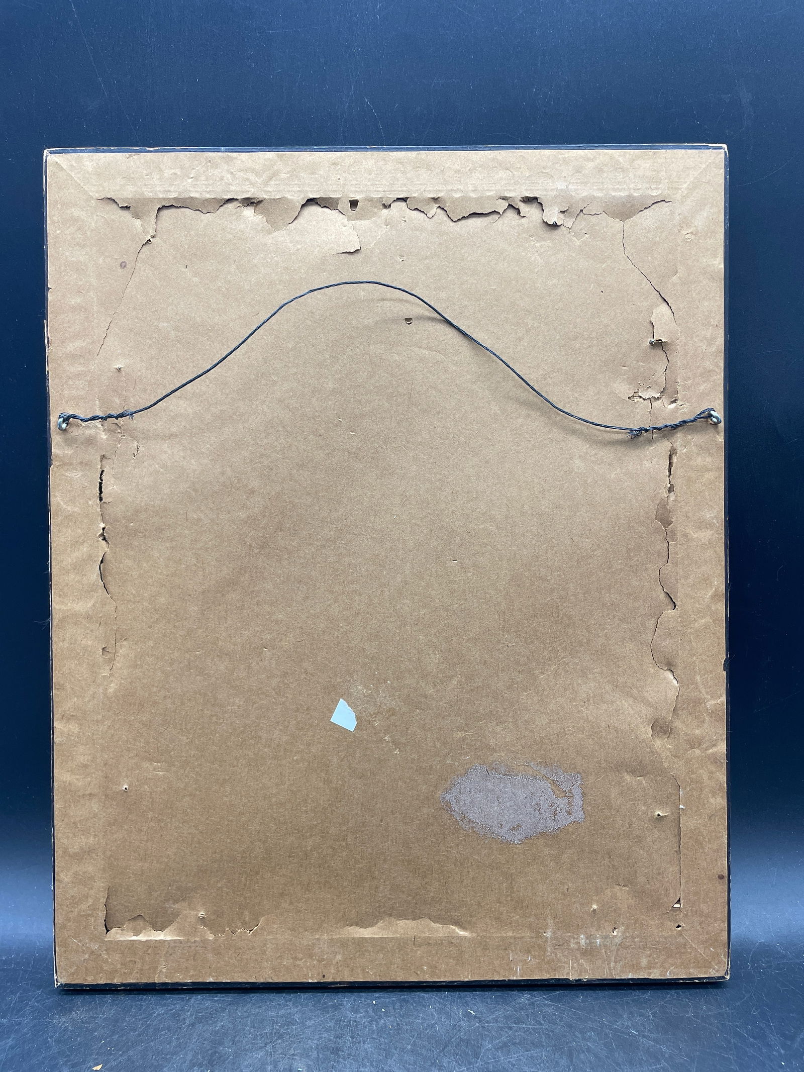 1962 PA FOLK ART Farm Scene w Chickens PAINTING C. REINHOLD Oil Painting Framed - 7