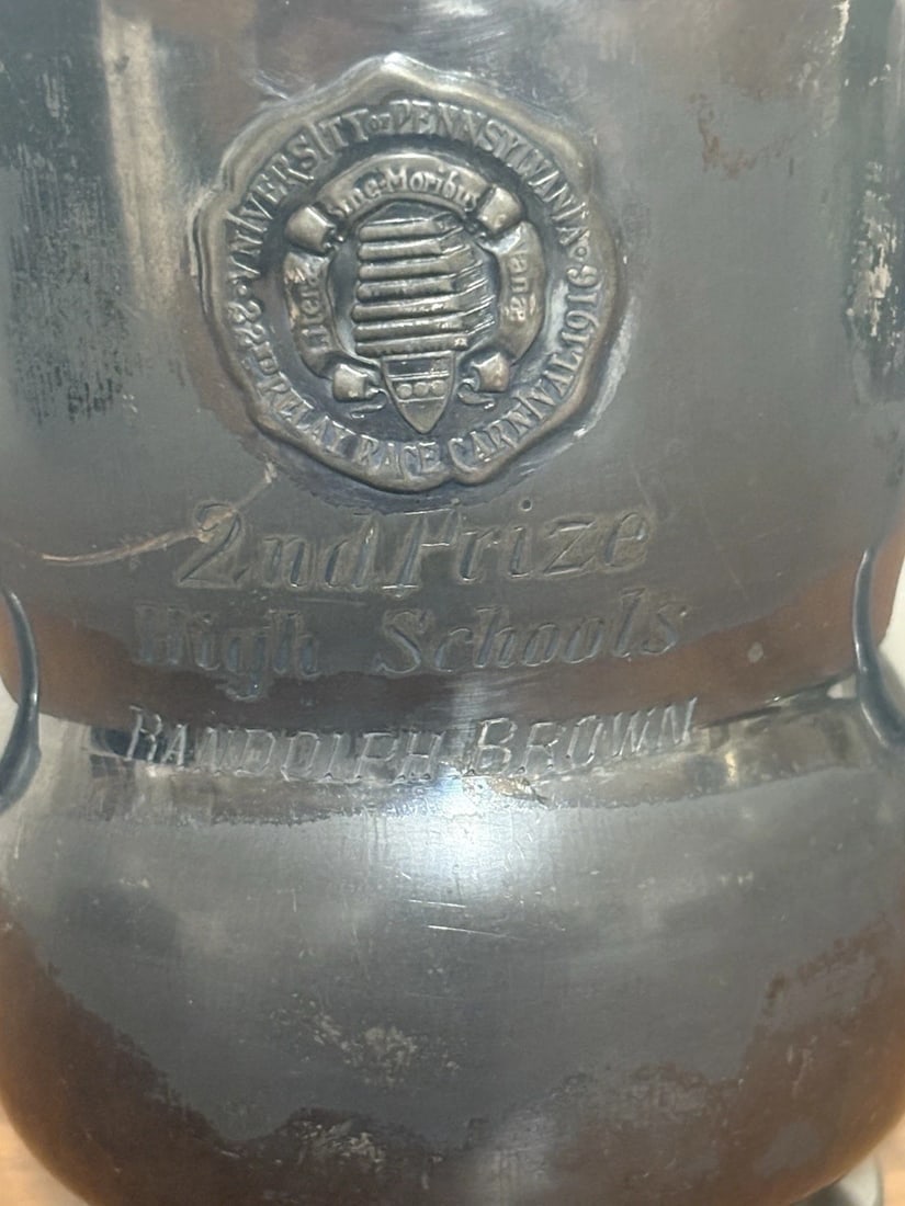 1930’s University Of Pennsylvania High school Loving Cup Trophy - 2