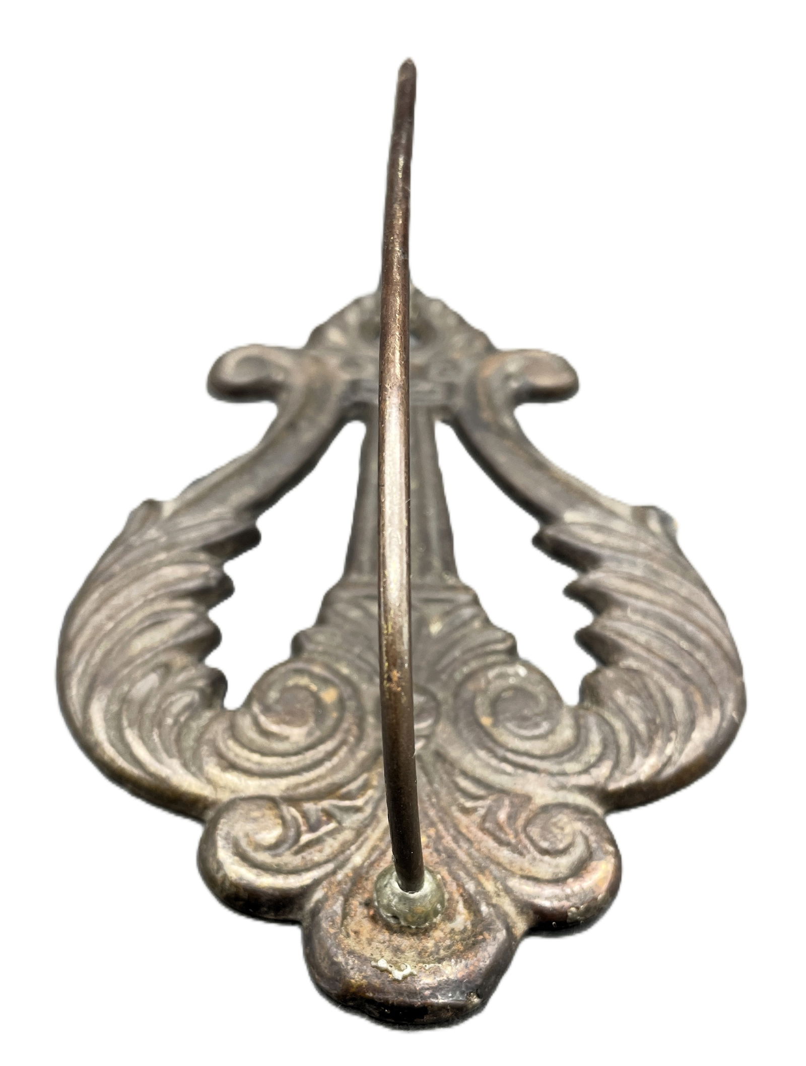 Antique CAST IRON MERCANTILE STORE WALL MOUNT BILL RECEIPT HOLDER - 2